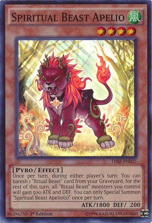 Spiritual Beast Apelio - THSF-EN025 - Super Rare - 1st Edition available at 401 Games Canada