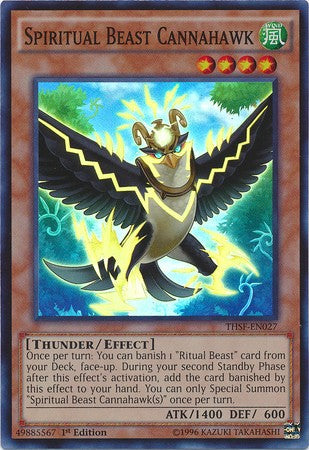 Spiritual Beast Cannahawk - THSF-EN027 - Super Rare - 1st Edition available at 401 Games Canada