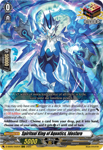 Spiritual King of Aquatics, Idosfaro - D-SS05/002 - Over Triple Rare available at 401 Games Canada