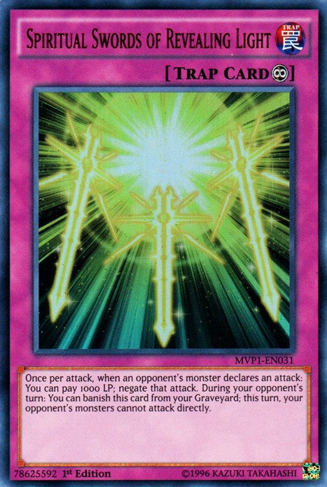 Spiritual Swords of Revealing Light - MVP1-EN031 - Ultra Rare - 1st Edition available at 401 Games Canada