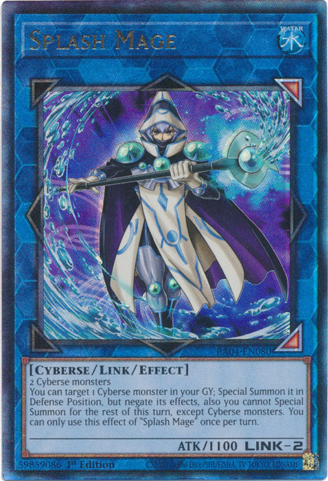 Splash Mage (PUR) - RA04-EN080 - Prismatic Ultimate Rare - 1st Edition