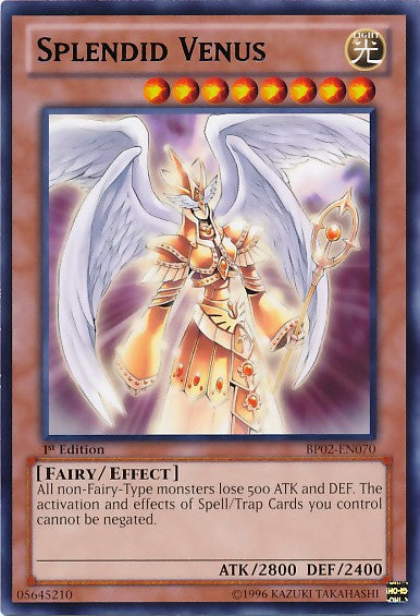 Splendid Venus - BP02-EN070 - Rare - 1st Edition available at 401 Games Canada