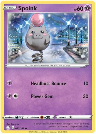 Spoink - 055/163 - Common available at 401 Games Canada