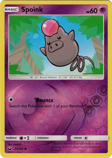 Spoink - 59/168 - Common - Reverse Holo available at 401 Games Canada