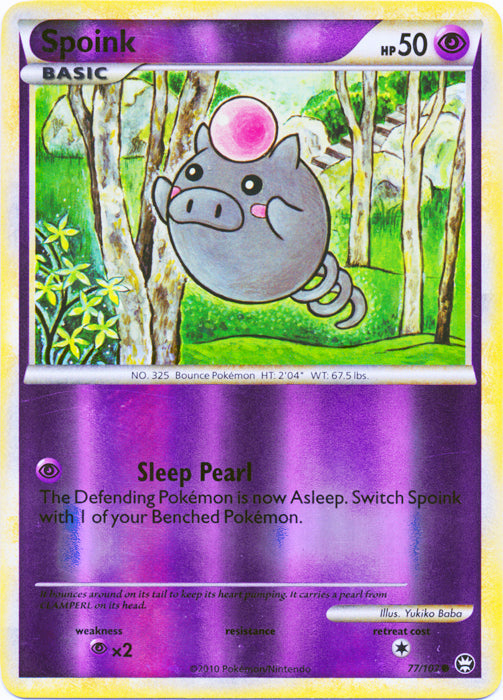 Spoink - 77/102 - Common - Reverse Holo available at 401 Games Canada
