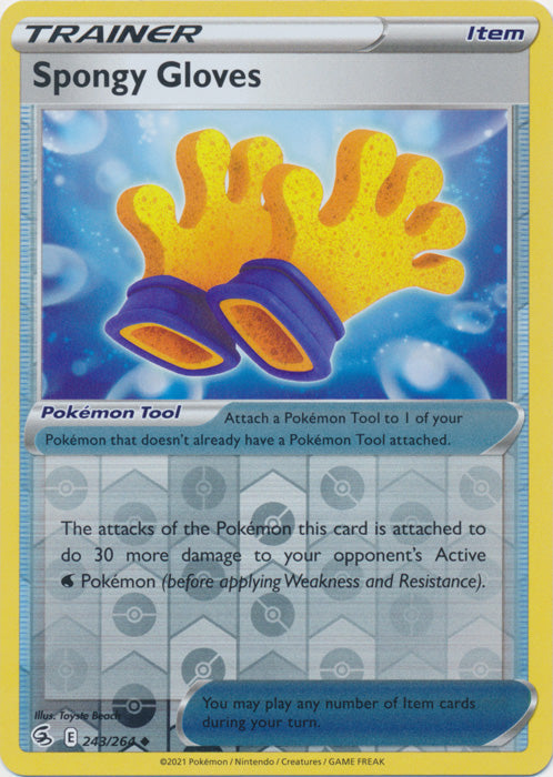 Spongy Gloves - 243/264 - Uncommon - Reverse Holo available at 401 Games Canada