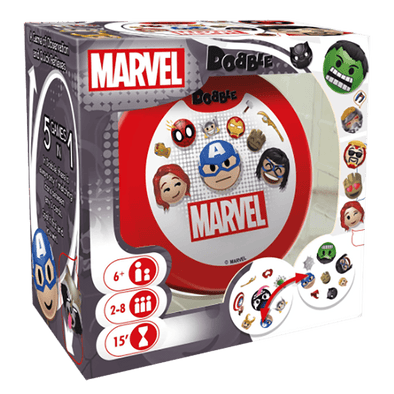 Spot it! - Marvel Emojis available at 401 Games Canada