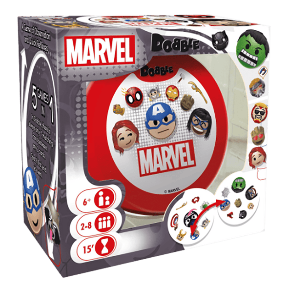 Spot it! - Marvel Emojis available at 401 Games Canada