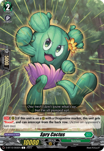 Spry Cactus - D-BT10/093 - Common available at 401 Games Canada