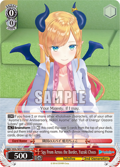 Spy From Across the Border, Yuzuki Choco (TD) available at 401 Games Canada