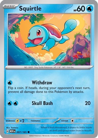 Squirtle - 007/165 - Common available at 401 Games Canada