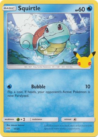 Squirtle - 17/25 - 25th Anniversary Non-Holo - Promo available at 401 Games Canada