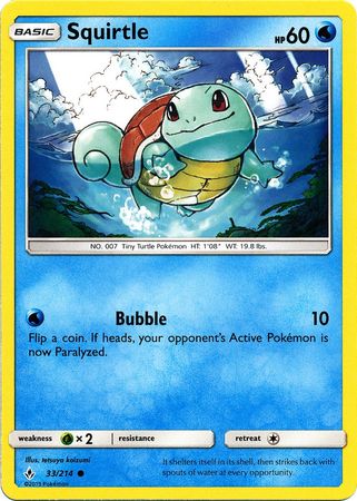 Squirtle - 33/214 - Common available at 401 Games Canada