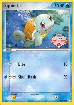 Squirtle - 63/100 - Promo (City Championships) available at 401 Games Canada