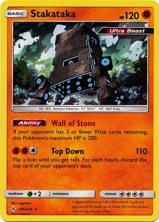 Stakataka - 106/214 - Holo Rare available at 401 Games Canada