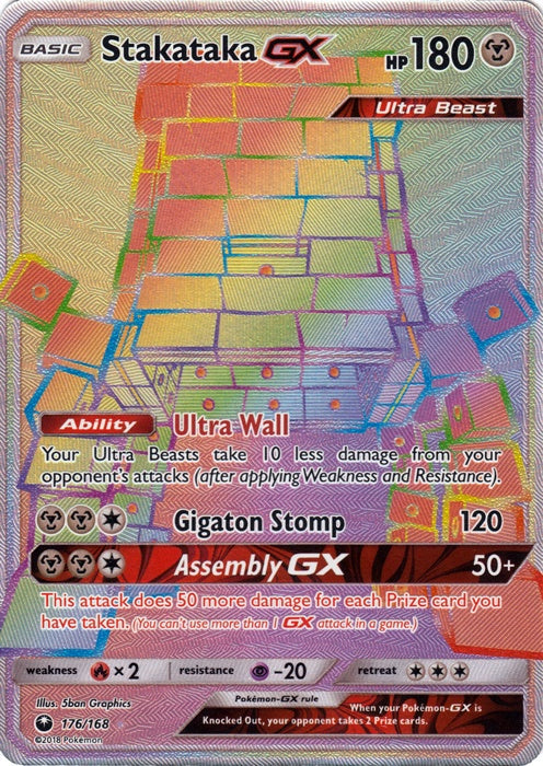 Stakataka GX - 176/168 - Hyper Rare available at 401 Games Canada