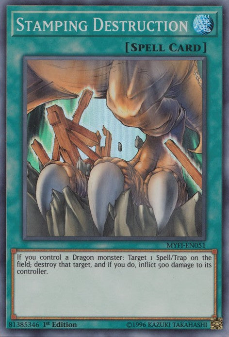 Stamping Destruction - MYFI-EN051 - Super Rare - 1st Edition available at 401 Games Canada