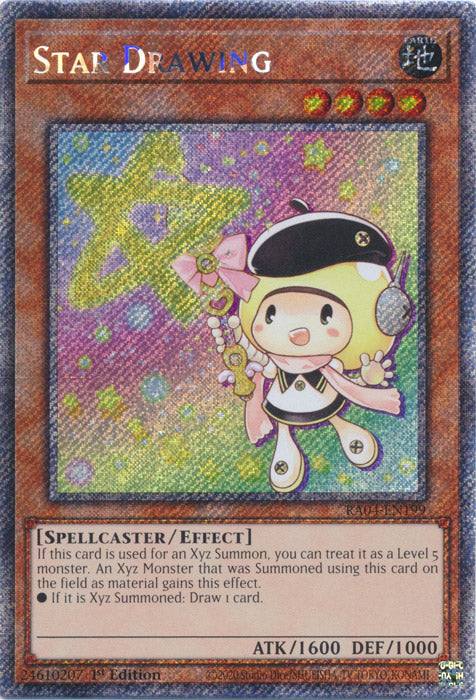 Star Drawing (Platinum Secret Rare) - RA04-EN199 - Platinum Secret Rare - 1st Edition