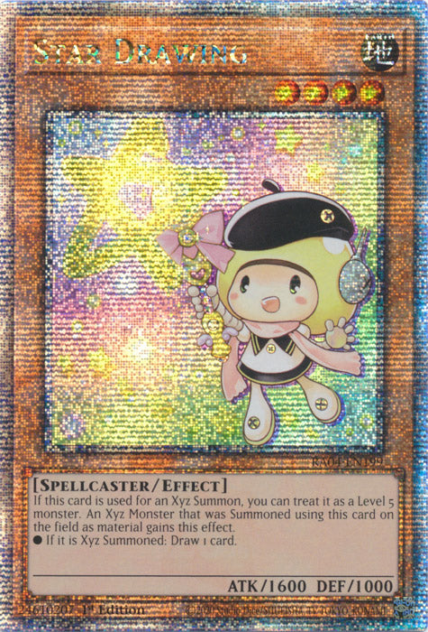 Star Drawing - RA04-EN199 - Quarter Century Secret Rare - 1st Edition