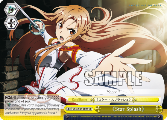 Star Splash - SAO/S47-E024 Climax Common available at 401 Games Canada