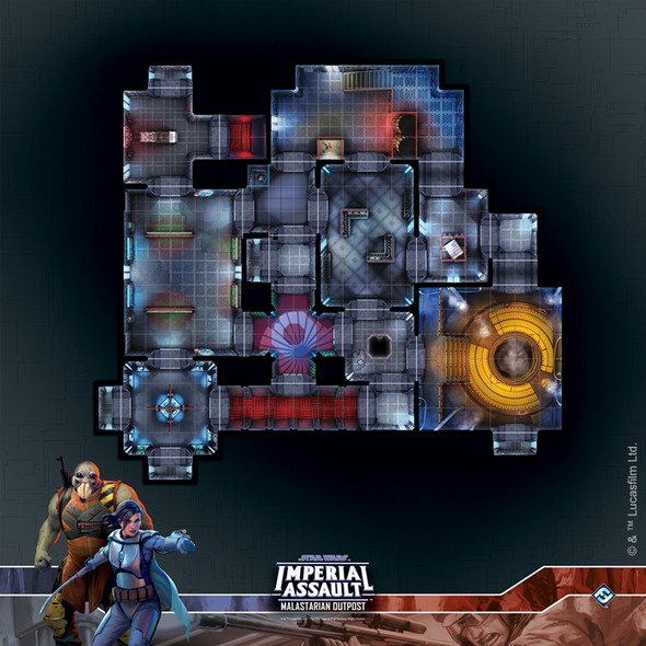 Star Wars Imperial Assault - Raid Map - Malastarian Outpost available at 401 Games Canada