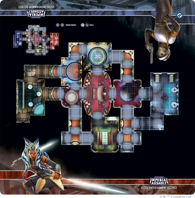 Star Wars Imperial Assault - Skirmish Map - USCRU Entertainment District available at 401 Games Canada