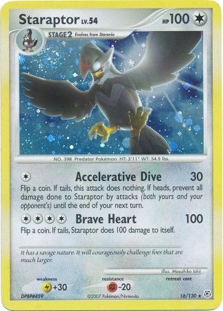 Staraptor - 16/130 - Holo Rare available at 401 Games Canada