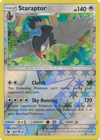 Staraptor - 83/111 - Rare - Reverse Holo available at 401 Games Canada