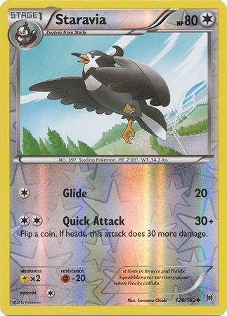 Staravia - 126/162 - Uncommon - Reverse Holo available at 401 Games Canada