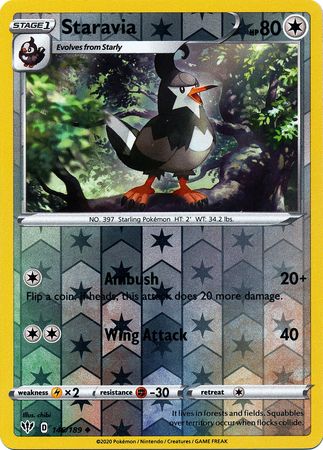 Staravia - 146/189 - Uncommon - Reverse Holo available at 401 Games Canada