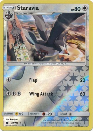 pokemon staravia card 401 Games Canada - Staravia - 82/111 - Uncommon