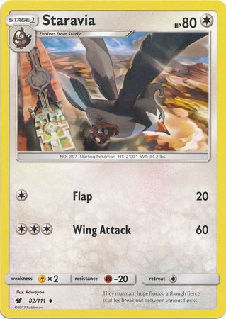 Staravia - 82/111 - Uncommon available at 401 Games Canada