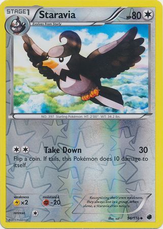 Staravia - 96/116 - Uncommon - Reverse Holo available at 401 Games Canada