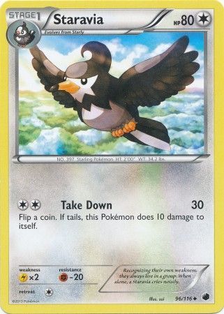 Staravia - 96/116 - Uncommon available at 401 Games Canada