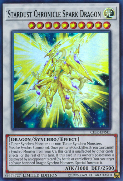 Stardust Chronicle Spark Dragon - CIBR-ENSE1 - Super Rare - Limited Edition available at 401 Games Canada