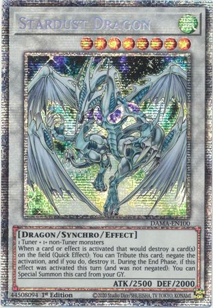 Stardust Dragon - DAMA-EN100 - Starlight Rare - 1st Edition available at 401 Games Canada