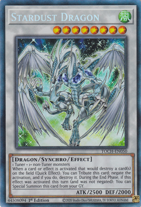 Stardust Dragon - TOCH-EN050 - Collector's Rare - 1st Edition available at 401 Games Canada