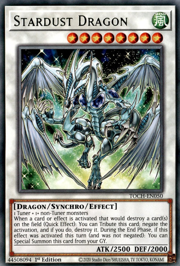 Stardust Dragon - TOCH-EN050 - Rare - 1st Edition available at 401 Games Canada