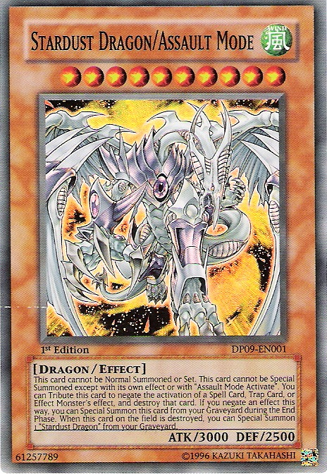 Stardust Dragon/Assault Mode - DP09-EN001 - Super Rare - 1st Edition available at 401 Games Canada