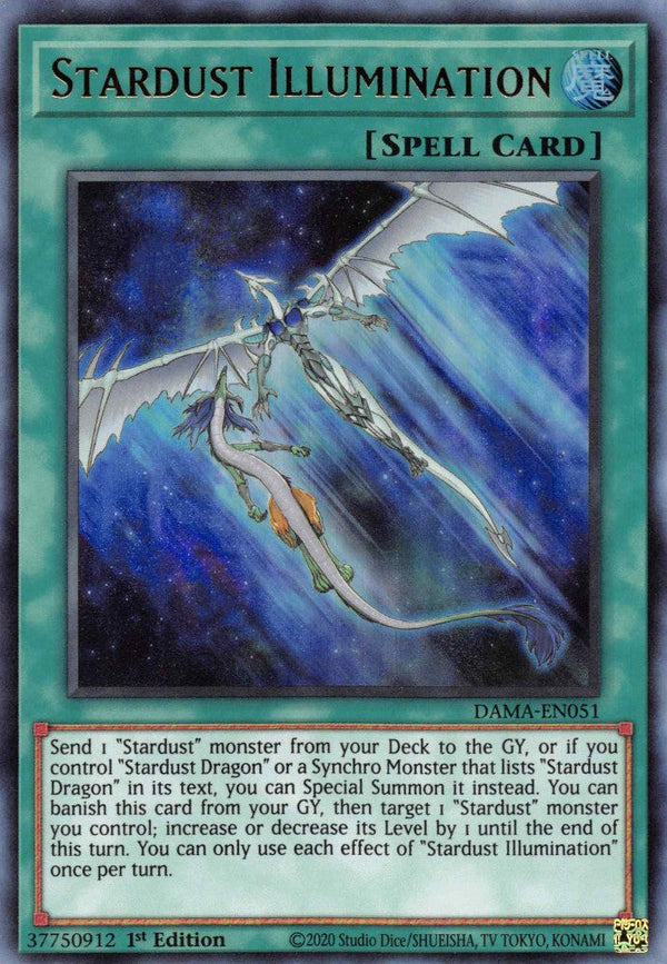 Stardust Illumination - DAMA-EN051 - Ultra Rare - 1st Edition available at 401 Games Canada