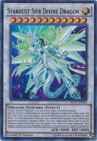 Stardust Sifr Divine Dragon - MP17-EN054 - Ultra Rare - 1st Edition available at 401 Games Canada