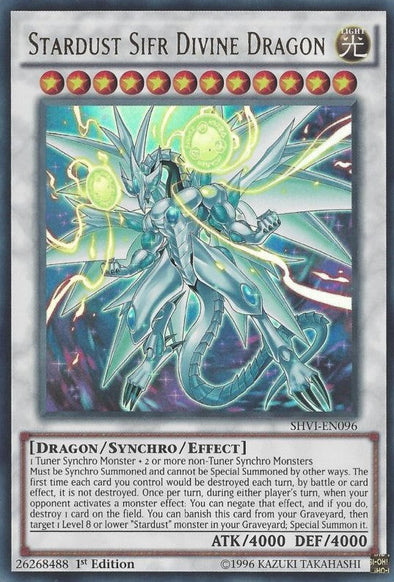 Stardust Sifr Divine Dragon - SHVI-EN096 - Ultra Rare - 1st Edition available at 401 Games Canada