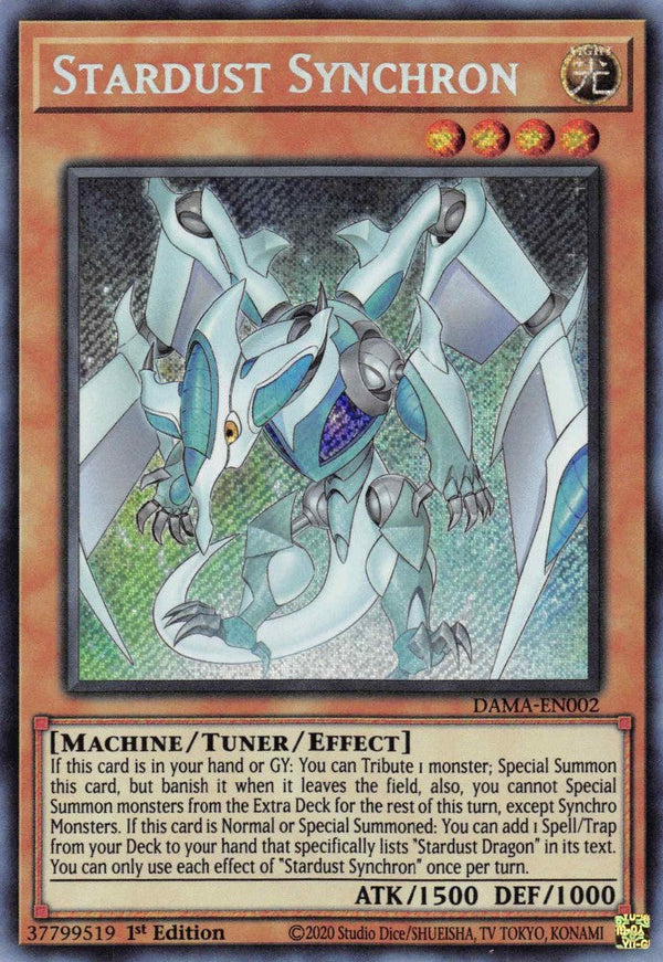 Stardust Synchron - DAMA-EN002 - Secret Rare - 1st Edition available at 401 Games Canada