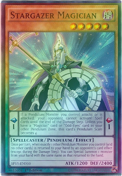 Stargazer Magician - SP15-EN010 - Shatterfoil Rare - 1st Edition available at 401 Games Canada