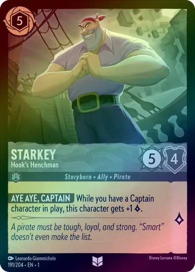 Starkey (Hook's Henchman) - 191/204 - Uncommon (Foil) available at 401 Games Canada