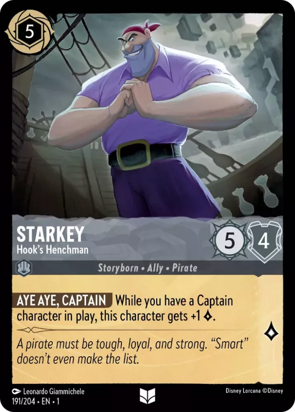 Starkey (Hook's Henchman) - 191/204 - Uncommon available at 401 Games Canada