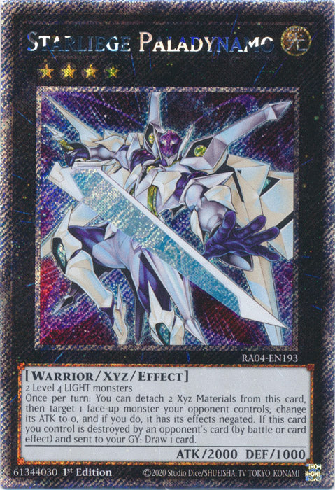 Starliege Paladynamo (Platinum Secret Rare) - RA04-EN193 - Platinum Secret Rare - 1st Edition