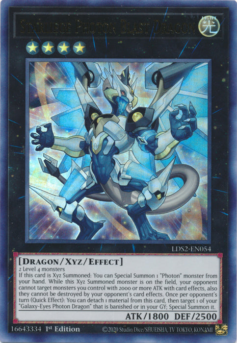 Starliege Photon Blast Dragon (Blue) - LDS2-EN054 - Ultra Rare - 1st Edition available at 401 Games Canada