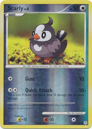 Starly - 101/130 - Common - Reverse Holo available at 401 Games Canada