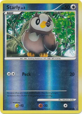 Starly - 129/147 - Common - Reverse Holo available at 401 Games Canada